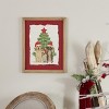 Framed Holiday Dogs and Christmas Tree Print 15"H - 3 of 3
