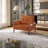 ModernLuxe Corduroy Accent Chair, Wide Seat Single Armchair with Side Pockets, Comfortable Reading Chair for Living Room & Bedroom - 2 of 4