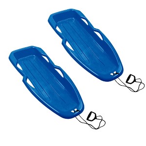 Gracious Living H2O! Raptor Boggan, Plastic Snow Sled for Kids & Adults (2 Pack) - 1 of 4