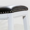 NicBex Dining Chairs Upholstered Chair Backless Saddle Leather Seat Counter Stools for Kitchen, Bedroom - 2 of 4