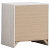 PAGED Wooden Nightstand Modern Side Table with 2 Storage Drawers and Black Handles, Bedside Cabinet for Bedroom, Living Room - 4 of 4