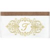 Linum Home Textiles 100% Turkish Cotton MONICA Gold Thread 2PC Embellished Bath Towel Set - 3 of 3