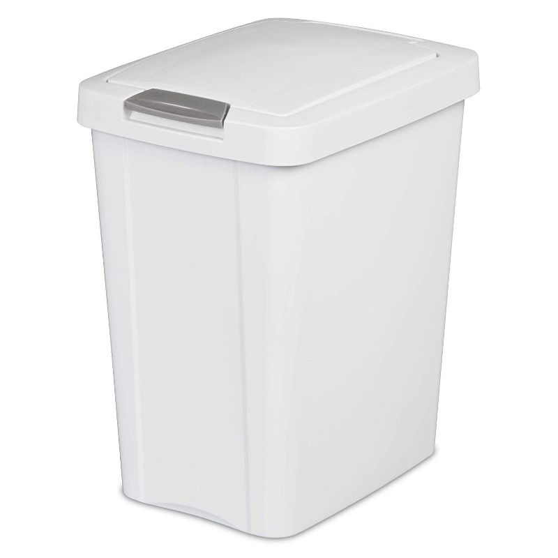 Sterilite Gallon TouchTop Narrow Plastic Wastebasket with Secure Titanium Latch for Kitchen, Bathroom, and Office Use, 3 of 8