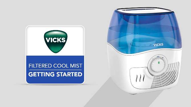 Vicks Filtered Cool Moisture Humidifier - White, 2 of 10, play video