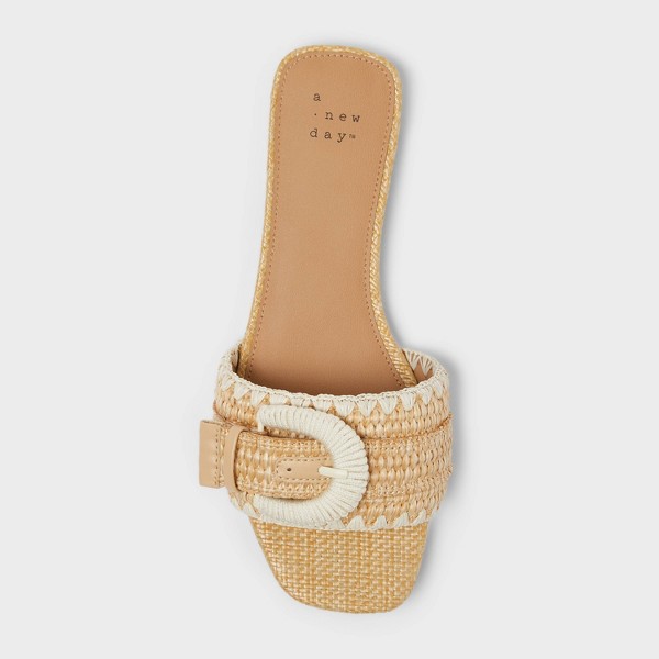 Sandalias Audrey para mujer con plantilla de espuma viscoelástica - A New Day™ natural 3