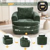 RISOKEYS 360° Swivel Sofa Chair Accent Barrel Chair 36.6" Swivel Round Chair with Dual-layer Cushion Design for Living Room,Bedroom,Office - 2 of 4