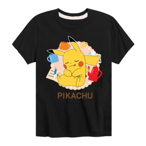 Boys' - Pokémon - Sleeping Pikachu Short Sleeve Graphic T-Shirt - 1 of 4