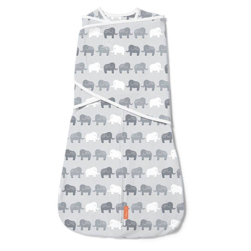 SwaddleMe Arms Free Convertible Swaddle Wrap - Elephant In A Row 4-6M, 1 of 10