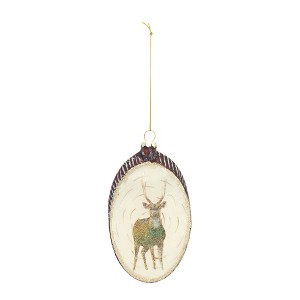 Deer Disc Ornament (Set of 12) - 1 of 2