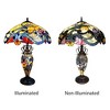 Chloe Lighting Dragonfly 3 Light Double Lit Table Lamp 18 Shade - 3 of 4