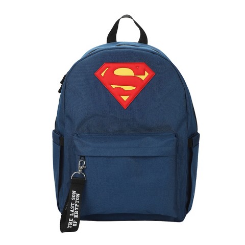 Superman Logo 16.5" Adult Blue Backpack