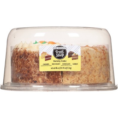 Rich's Double Layer Variety 8" Caramel, Carrot, Chocolate, Red Velvet Cake - 46oz