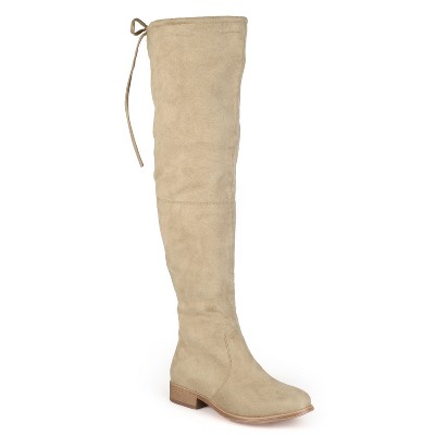 Journee Collection Women's Mount Stacked Heel Over The Knee Boots