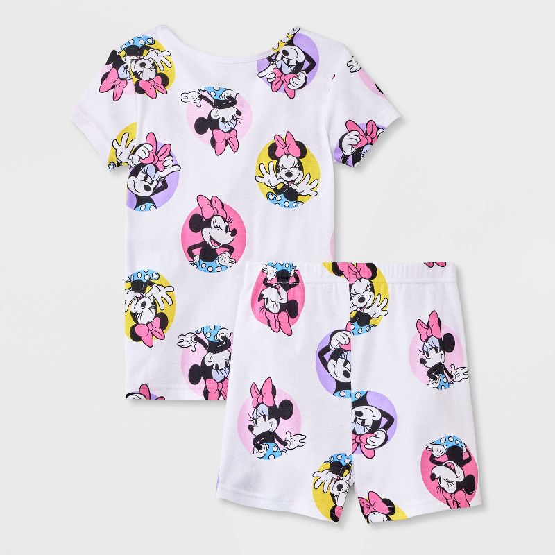 Girls&#39; Minnie Mouse 4pc Pajama Set - Pink, 2 of 5