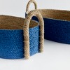 Plum & Post Tiana Seagrass Short Oval Decorative Baskets Set of 2 - 2 of 4