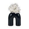 Sagebrook Home Ceramic Vase - Arched Horseshoe Shaped Decorative Table Vase - 4 of 4