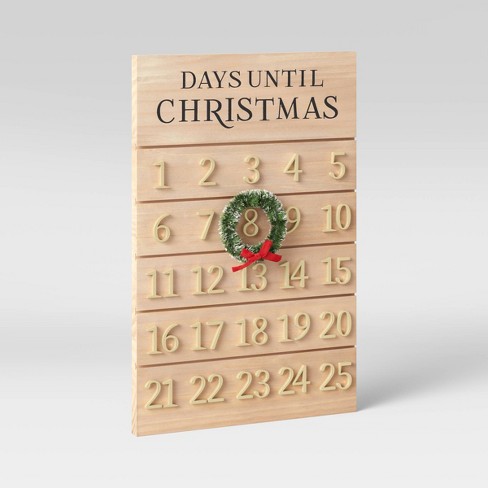 Wood Countdown Calendar - Threshold™ : Target
