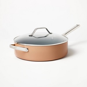 5qt Nonstick Ceramic Coated Aluminum  Saute Pan - Figmint™ - 1 of 4
