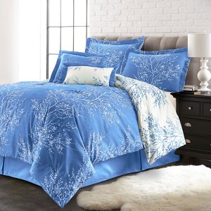 BrylaneHome Reversible Foliage Comforter Set - 1 of 2