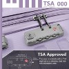 NAYSAYE Bag and Luggage Sets 6 Piece Luggage Set with Expandable Hardshell and TSA Lock for Business Travel, Purple, 18.5"*12.5"*30" - 3 of 4