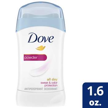 Dove Beauty Powder 24-Hour Invisible Solid Antiperspirant & Deodorant Stick - Trial Size - 1.6oz