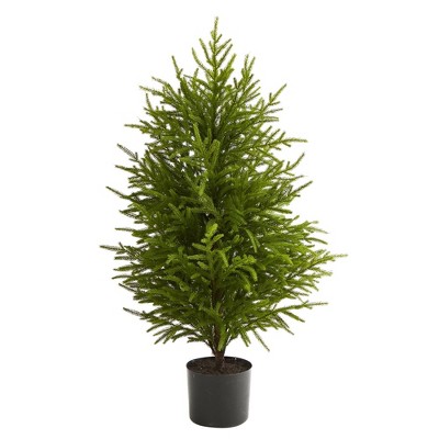 Nearly Natural 3.33-ft Norfolk Island Pine Natural Look-in Artificial Christmas Tree