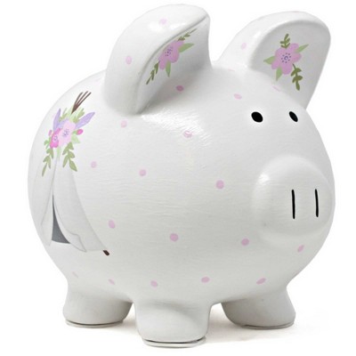 Bank 7.5" Pink Bohemian Piggy Bank Save Money Coins  -  Decorative Banks