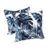 FONTOI 2 Pack Decorative Bed Pillow with Inserts, Waterproof & Fade-Resistant 18"x18" Square Pillows for Bed Couch Sofa, Blue, 18"*5"*18" - 4 of 4