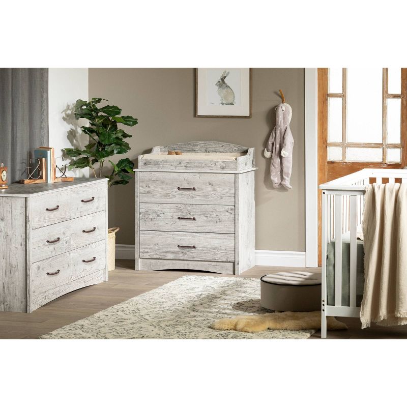 South Shore Helson 6-Drawer Double Dresser - Seaside Pine, 4 of 9