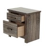 NicBex Nightstand with 2 Drawers,Modern Bedside Table with Wood Frame and Pulls,Side Table for Bedroom,Living Room - 3 of 4