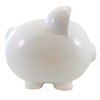 Child To Cherish 11.0 Inch Boss Hog Piggy Bank Saving Money Solid White Decorative Banks - 2 of 3