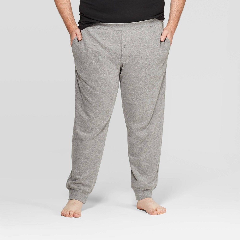 Men's Big & Tall Knit Jogger Pajama Pants - Goodfellow & Co™ Thundering Gray 2XL -  54607287