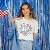 Simply Sage Market Women's USA Firework Short Sleeve Graphic Tee - 2 of 4