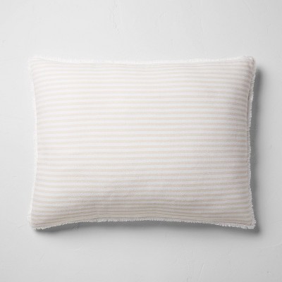 King Euro Heavyweight Linen Blend Throw Pillow White - Casaluna™