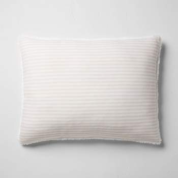 King Euro 26''x34'' Heavyweight Linen Blend Stripe Decorative Throw Pillow - Casaluna™
