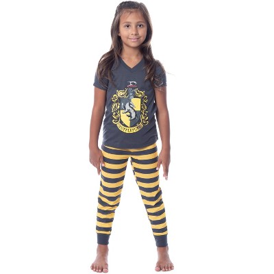 Harry Potter Big Girls' Hogwarts House Crest Jogger Pajama Set-All Houses