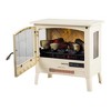 Country Living Infrared Freestanding Electric Fireplace Stove | Electric Indoor Room Heater with Remote, Multiple Flame Colors with Faux Wooden Logs - 3 of 4