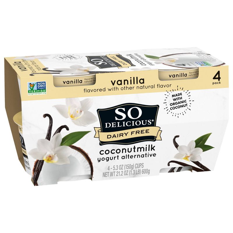 So Delicious Dairy Free Vanilla Coconut Milk Yogurt - 4ct/5.3oz Cups, 4 of 16