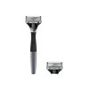 Harry's 5-Blade Men's Razor - 1 Razor Handle + 2 Razor Blade Cartridges - Charcoal - 2 of 4