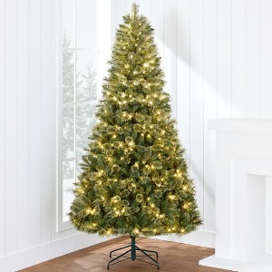 Best Choice Products Pre-Lit Cashmere Christmas Tree Holiday Decor w/ Cordless Connection, 2-in-1 LED Lights - 1 of 4