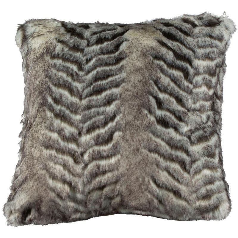 Adalet Fur Pillow - Multi - 20" x 20" - Safavieh ., 4 of 5