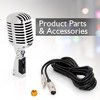 Pyle Pro PDMICR42SL Old Fashioned Vintage Retro Style Dynamic Adjustable Compact Desktop Studio Mic Professional Vocal Recording Microphone - 2 of 4