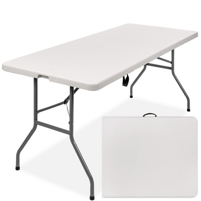 Best Choice Products 6ft Plastic Folding Table Indoor Outdoor Heavy   GUEST 2318d642 8c84 481c 8ecf Cf68841e5f6a