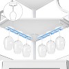 Corner Bar Cabinet with LED Lighting - 5-Tier Industrial Wine Storage, Glass Holder & Mesh Doors - 4 of 4
