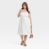 Women's Corset Linen Midi A-Line Dress - Universal Thread™ - 3 of 3