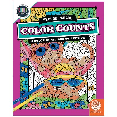 MindWare Color By Number Color Counts: Pets On Parade - Coloring Books