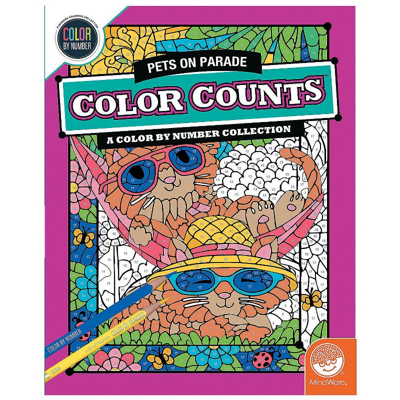 MindWare Color By Number Color Counts: Pets On Parade - Coloring Books, 1 of 3