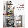 Itopfox Heavy Duty 5-Tier Metal Shelf Organizer with Leveling Feet for Garage, Pantry, Kitchen, Closet - Black - 3 of 4