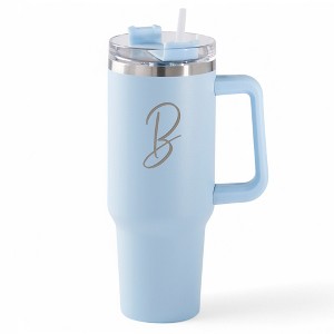 Personalization Mall Your Initial Engraved 40 oz Stainless Steel Tumbler - 1 of 2