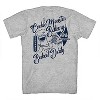 Mens Cookie Monster Classic Shirt - Sesame Street Cookie Monster Tee - Vintage Front and Back T-Shirt (Heather Grey, X-Large) - 2 of 4